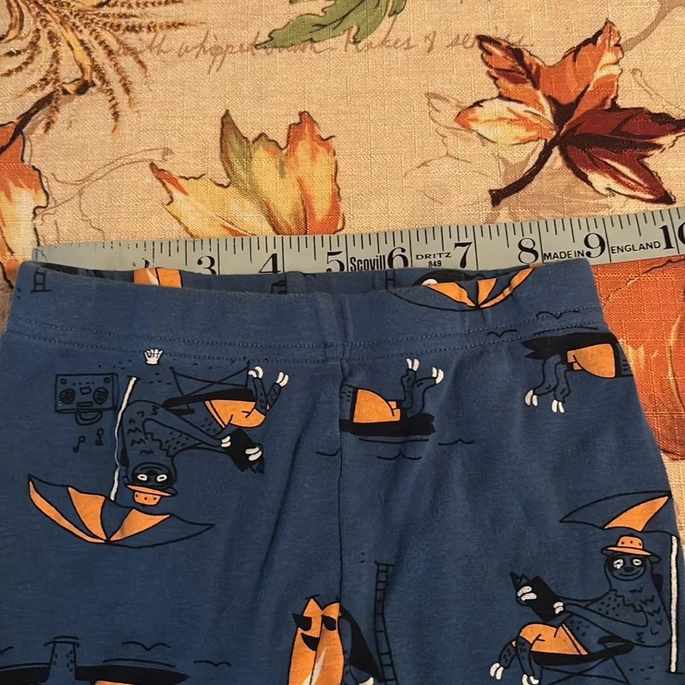 Carter's Blue Pajama‎ Shorts with Orange Accents